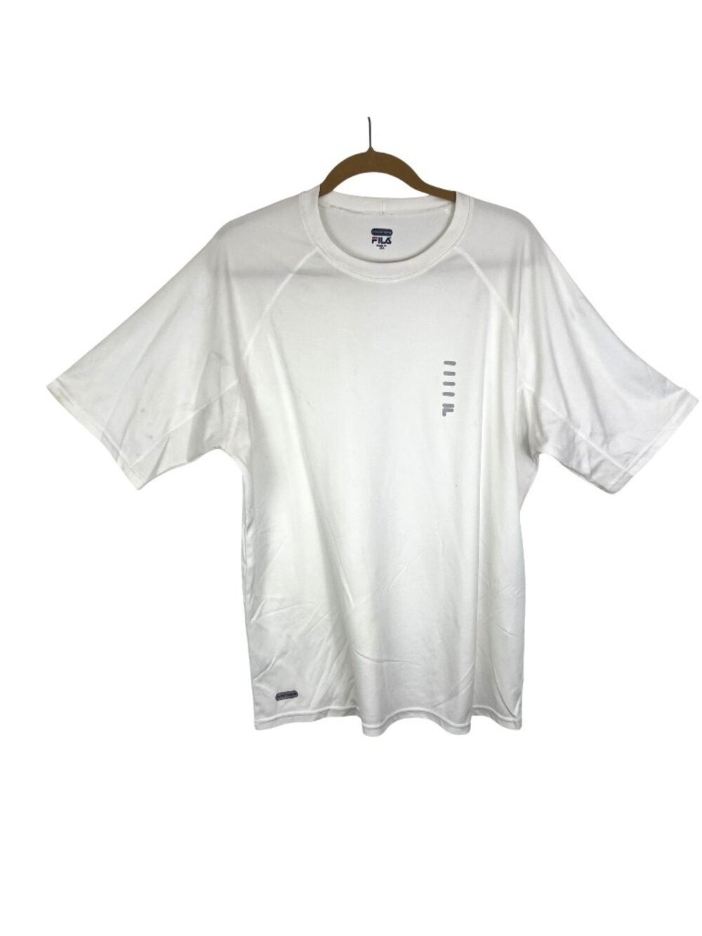 Fila Performa Mens White Crew T-Shirt XL Made in USA